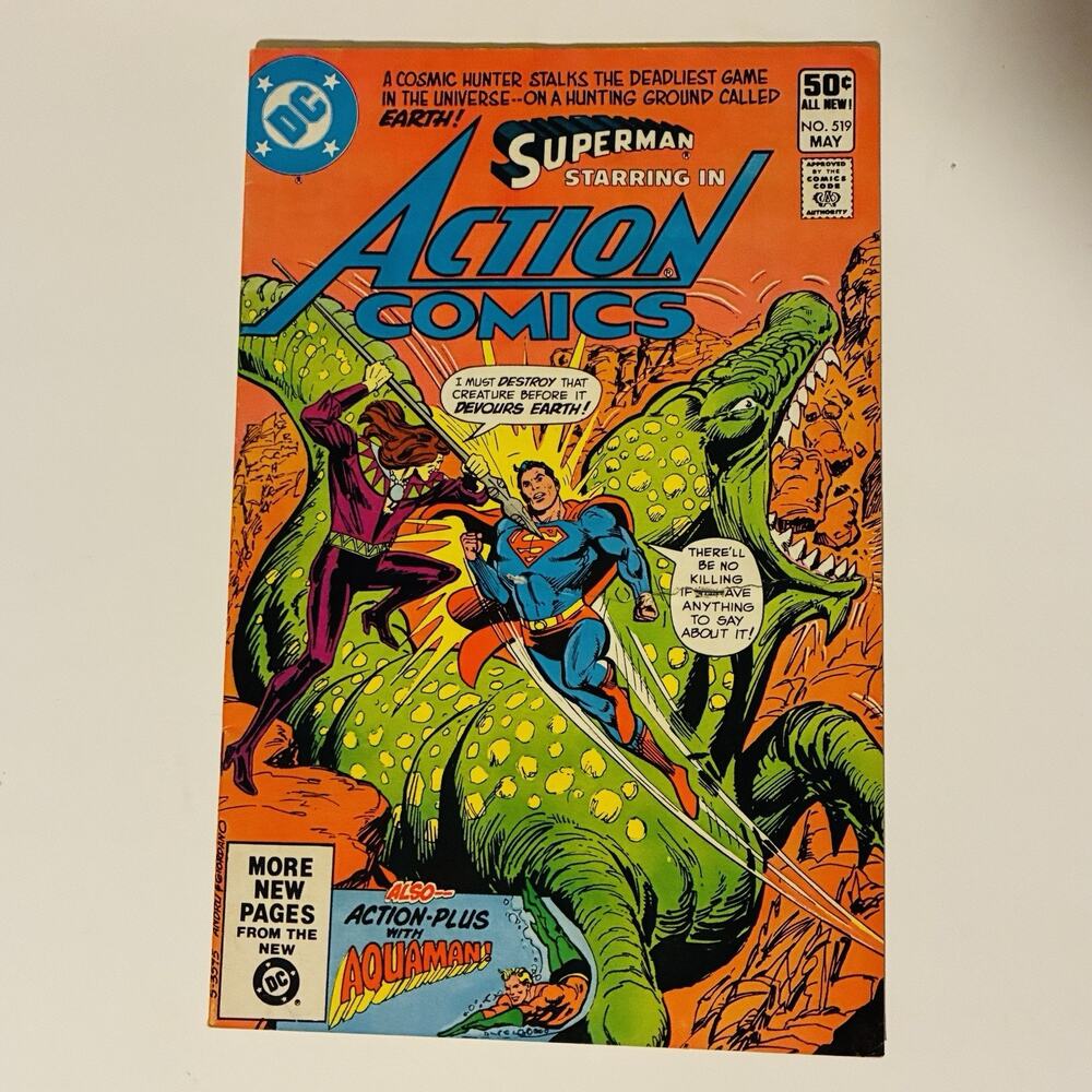 Action Comics #519 DC Comics 1981 Superman Bronze Age Comic RIP In Cover